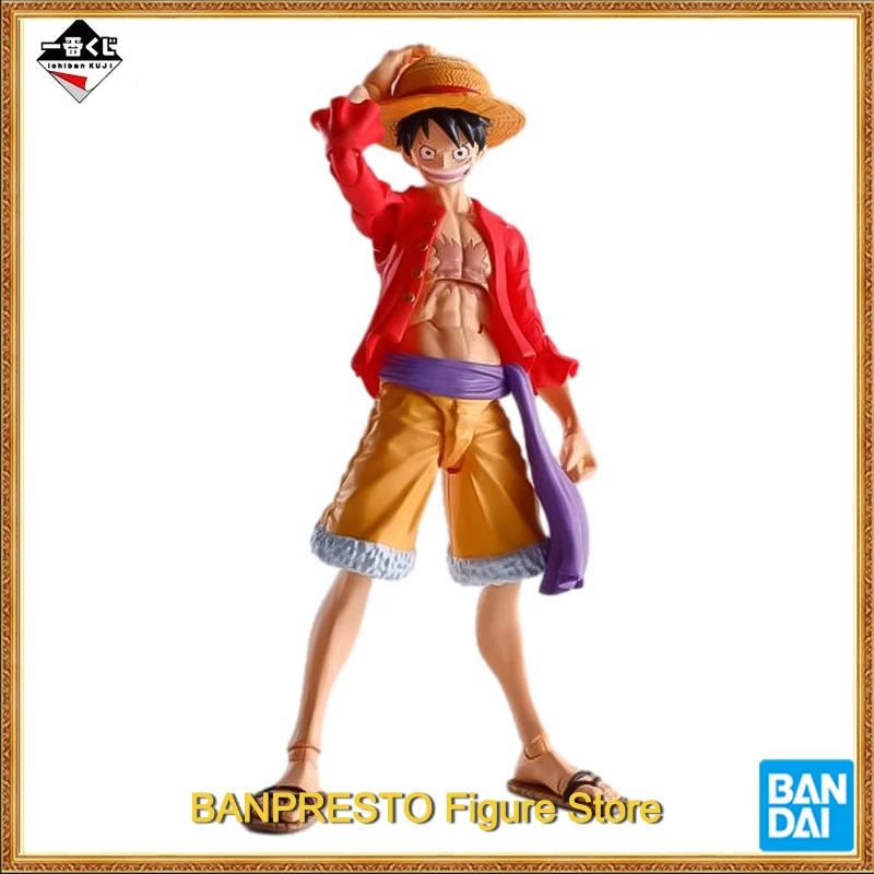 Original One Piece Bandai S.H.Figuarts Luffy (The Raid on Onigashima) Figures Collection Action Model Toys