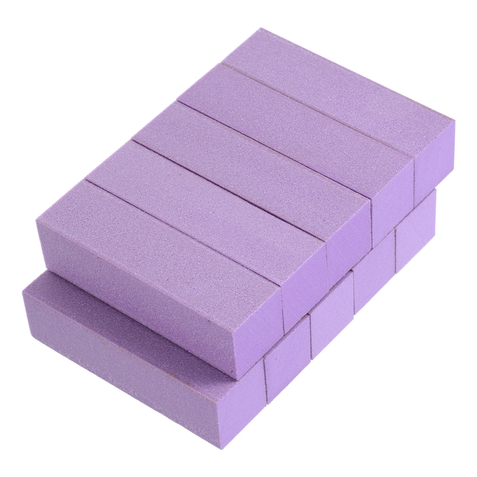 

10pcs Purple Sponge Block Nail File for Sanding Grinding Manicure Tools Suitable Makeup Bag
