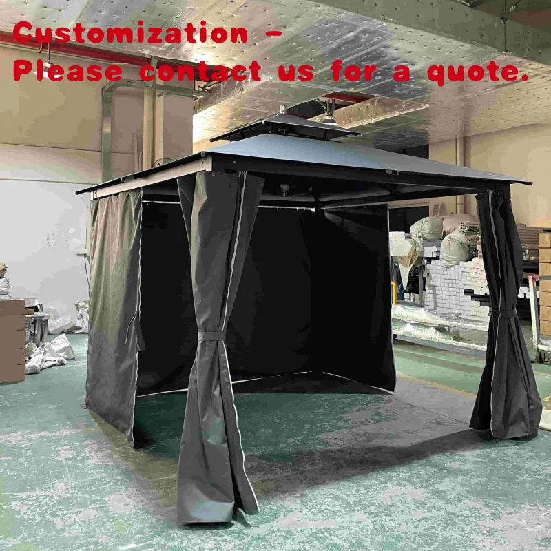 custom.Custom Heavy-Duty Sunshade Tent Garden-Resistant Portable-up Gazebo Aluminum Patio Advertising Side Sunsha