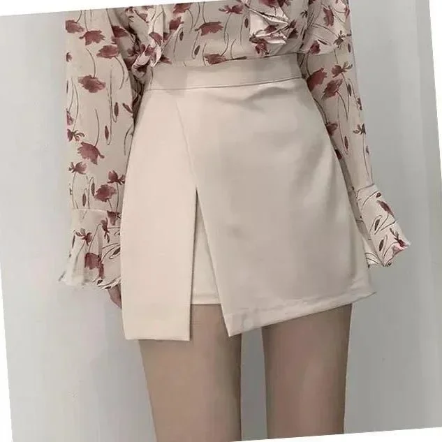 

Summer 2025 High Waist A-line Skirt Shorts Skirt Split Skirt Women Ropa Mujer Mini Skirts Clothes for Women