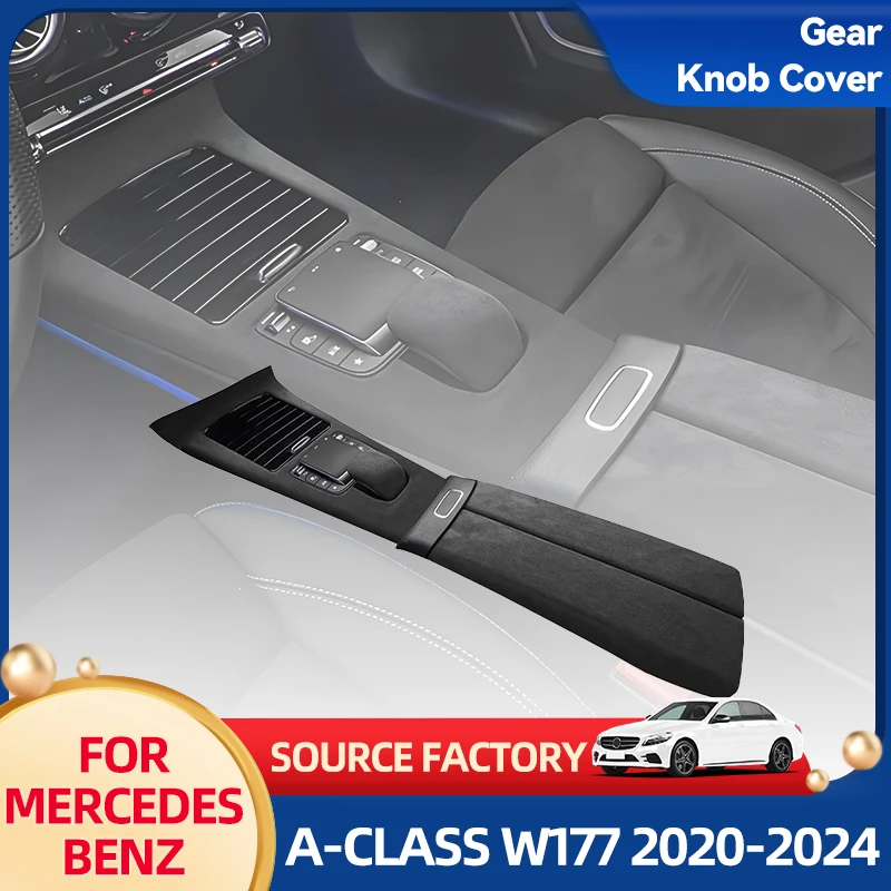 

Внутренние молдинги Alcantrara, накладка для интерьера автомобиля, центральная панель, подлокотник, крышка ручки переключения передач для Mercedes Benz A-Class W177 CLA