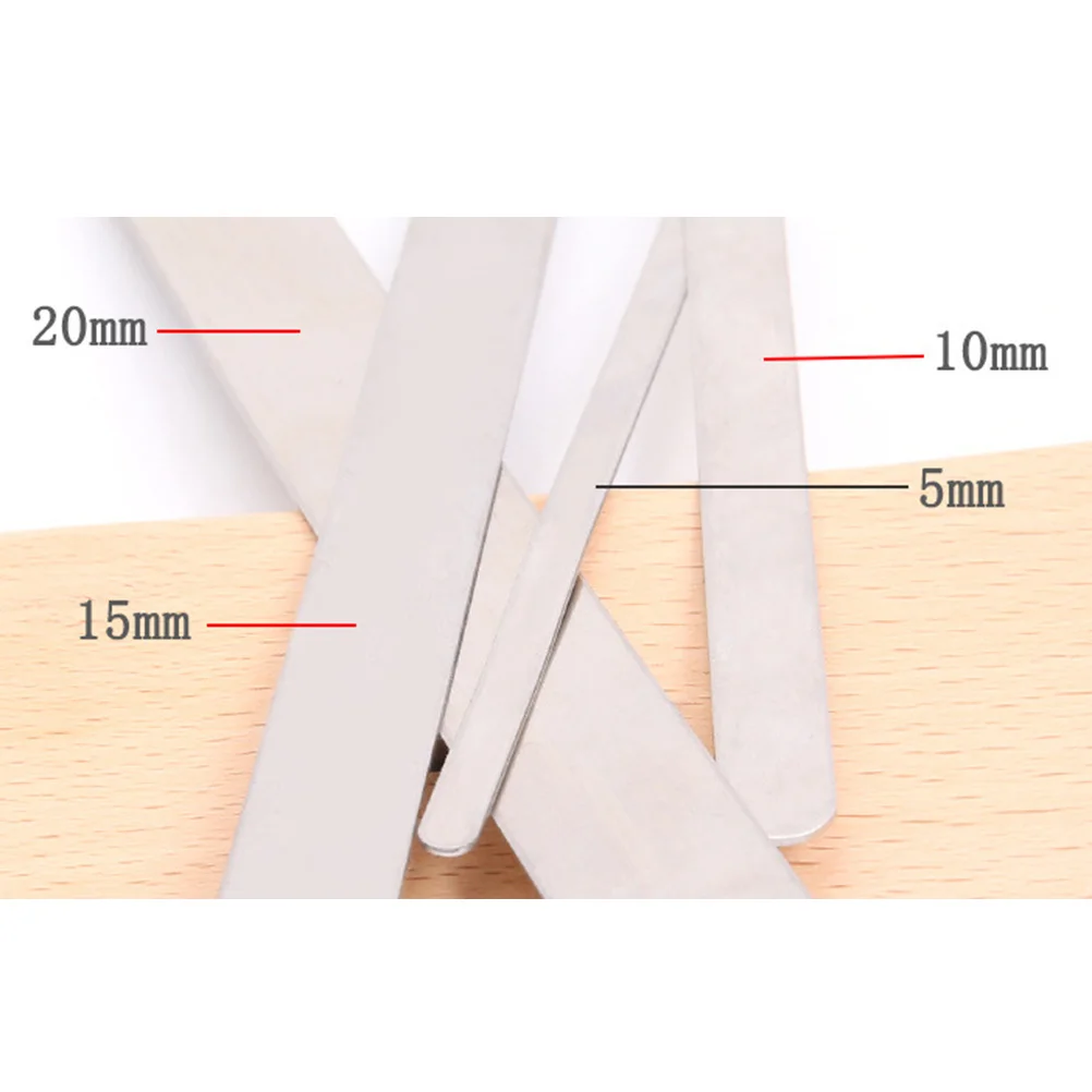 

8pcs Stainless Steel Bracelet Inner Core 5Mm Reusable Diy Ring Shaping Mold For Handmade Jewelry Crafting Projects