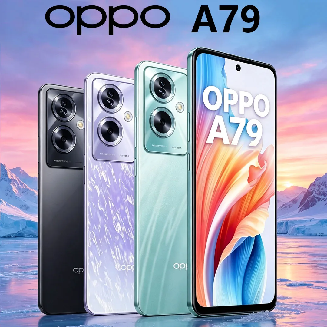 New OPPO A79 Global Version Smartphone 8GB+256GB 5000mAh 33W Fast Charge 50MP AI Camera 6.72