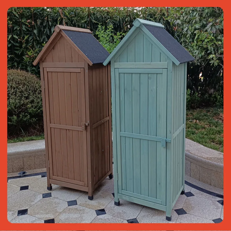Pastoral Storage Rainproof Locker Waterproof Cabinet Sunscreen Multi-layer Storage Locker Small Size Garden Tools