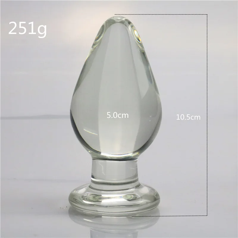 5cm Glass Anal Plug for Adult Use, Female and Male Anal Expansion, Masturbation, and Sexual Intercourse Products