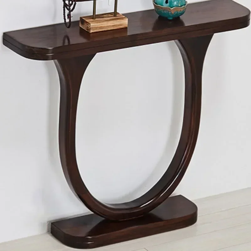 Solid Wood Porch Cabinets Desk Long Narrow Wall Platform Cabinets Fashion Minimalist Muebles Para El Hogar Auxiliary Furniture