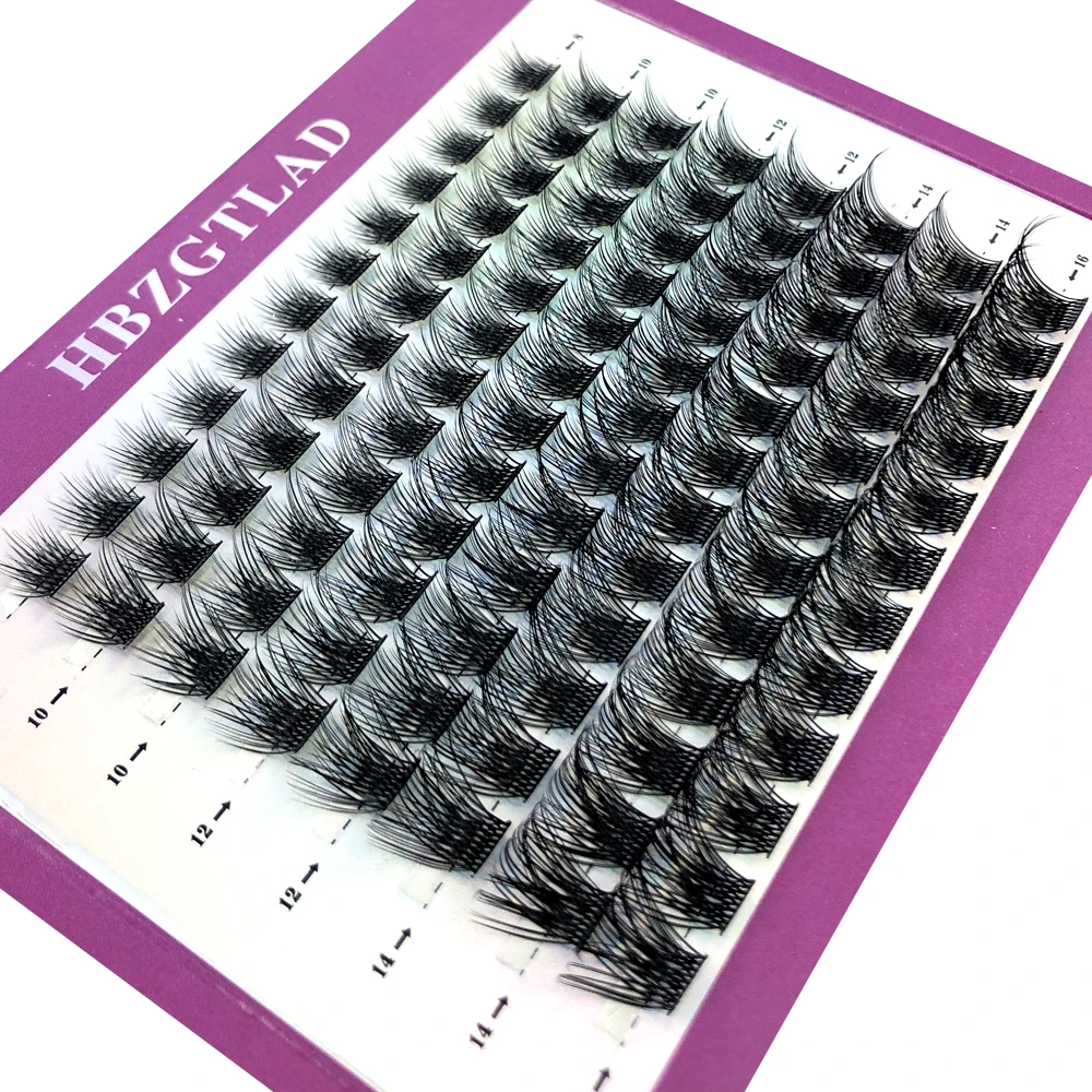 Mischen Sie 3D Fluffy Single Cluster Falsche Wimpern, vorgefertigte Volumenfächer, einzelne Wimpern, segmentierte natürliche gefälschte Wimpern für die Augenverlängerung – Detail 28