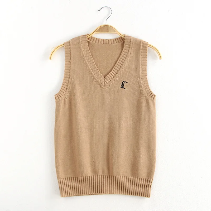 Gilet JK alla moda e confortevole, originale, autentico, giapponese, maglione lavorato a maglia, canottiera, cardigan, uniformi scolastiche da donna