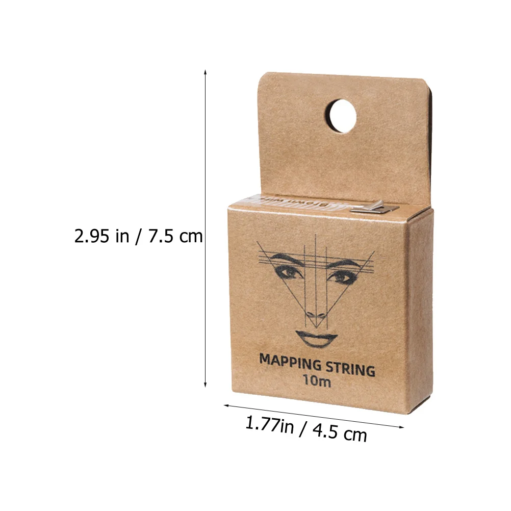 2 pezzi compatto facile da tenere per la mappatura delle sopracciglia righello Microblading stringa scatola di inchiostro strumento di fornitura di tatuaggi strumento di fornitura di tatuaggi