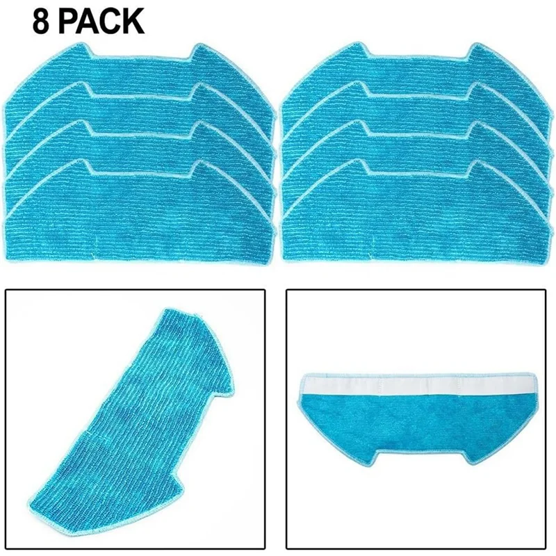 

YLS-Replacement Mop Pads For Bobsweep RC400/ For Dustin/For Ultra-Vision Robot Vacuum, Microfiber Mop Cloth Pad Accessories