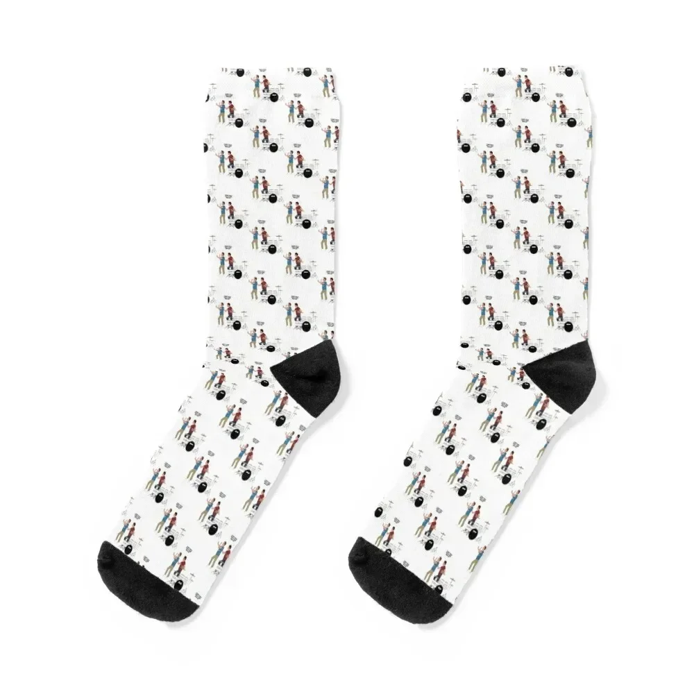 

Step Brothers Drum Set Active Socks sports and leisure sports stockings winter gifts Designer Man Socks Women's
