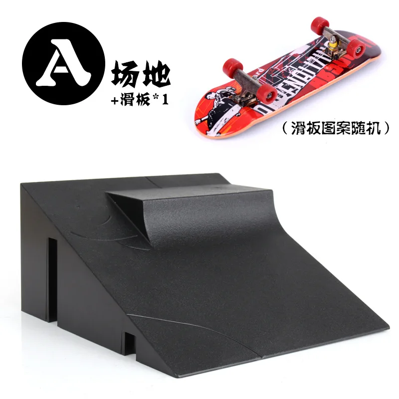 Tech Finger Skateboard Kit Vingerfiets Mini Tweewielige Scooter Board Skate Vingers Sport Training Props Hellingen Skate Park Speelgoed H25