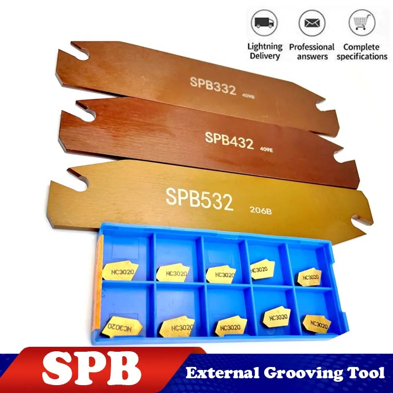 SPB226 SPB326 SPB426 SPB232 SPB332 SPB432 SP300 SP400 inserto de corte ranurado soporte de torno CNC trabajo de Metal profesional duradero