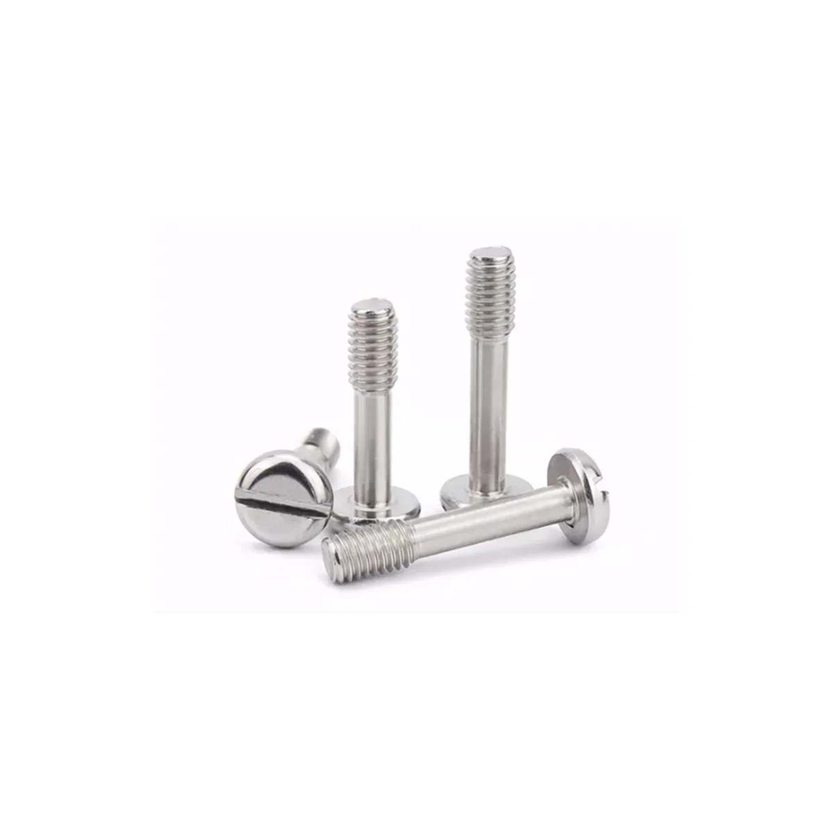 304 Stainless Steel Flat Head Slotted Screw / Round Head Hand Tightened Anti Loosening Bolt M3M4M5M6M8