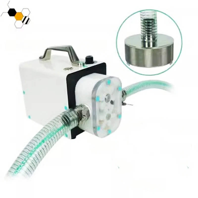 Bomba de transferência portátil do filtro do mel, máquina da impureza do balde, grande fluxo, consumo de baixa energia, filtragem fina do filtro, exploração agrícola da abelha