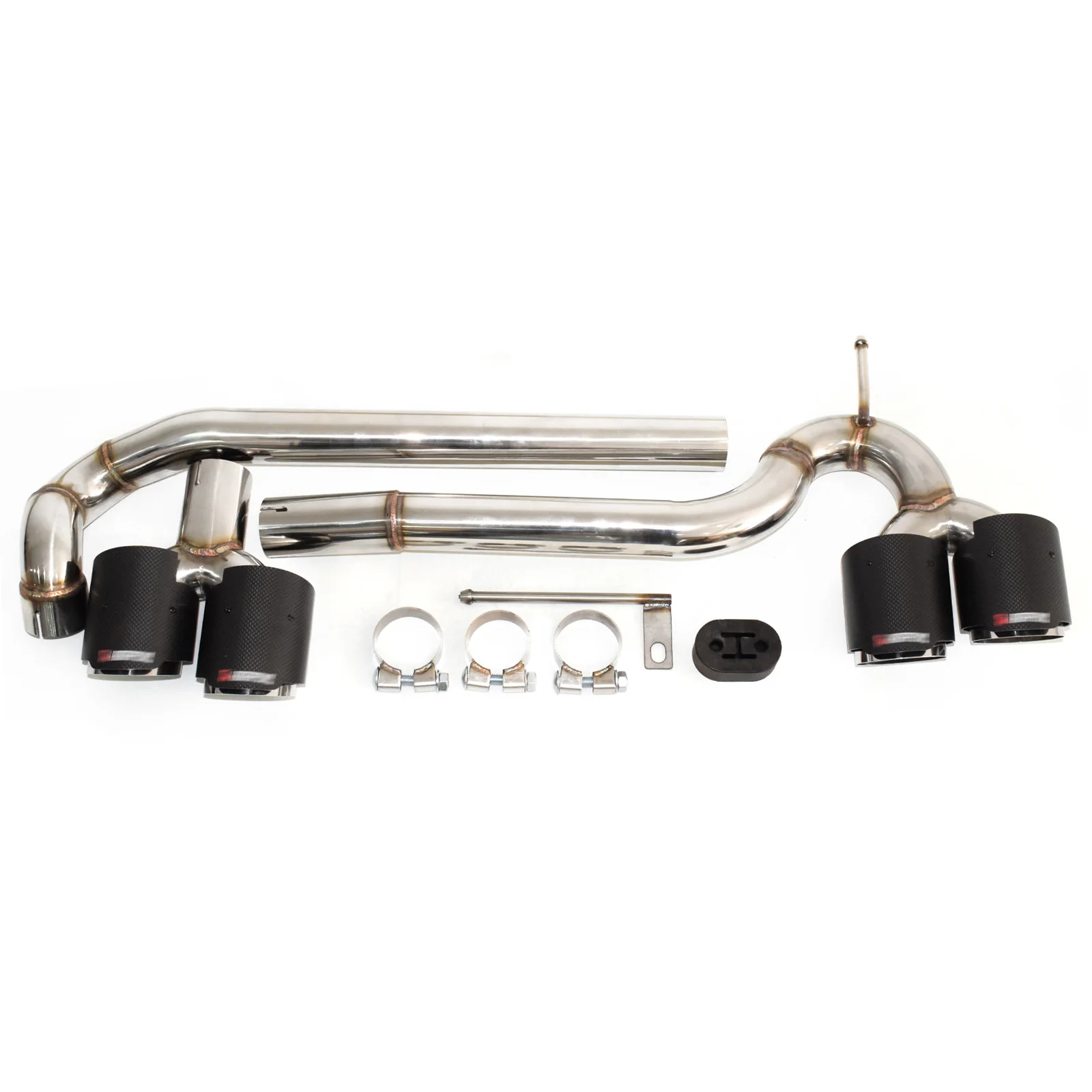 For BMW F10 F11 Dual Exhaust Pipe In Stainless Steel For 520i 523i 525i 528i 530i M5 Quad Exhaust Tip Muffler Stylish Tailpipe