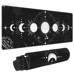 Black And White Mouse Pad Gaming XL Home Computer Mousepad XXL Mechanical Keyboard Pad Natural Rubber Carpet Non-Slip Mice Pad