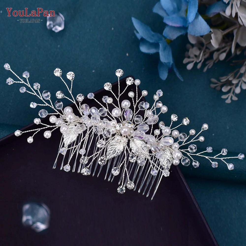 

TOPQUEEN Crystal Comb for Bride Woman Headdresses Wedding Hair Accessories Bridal Head Jewelry Wedding Hair Clips Headwear HP176