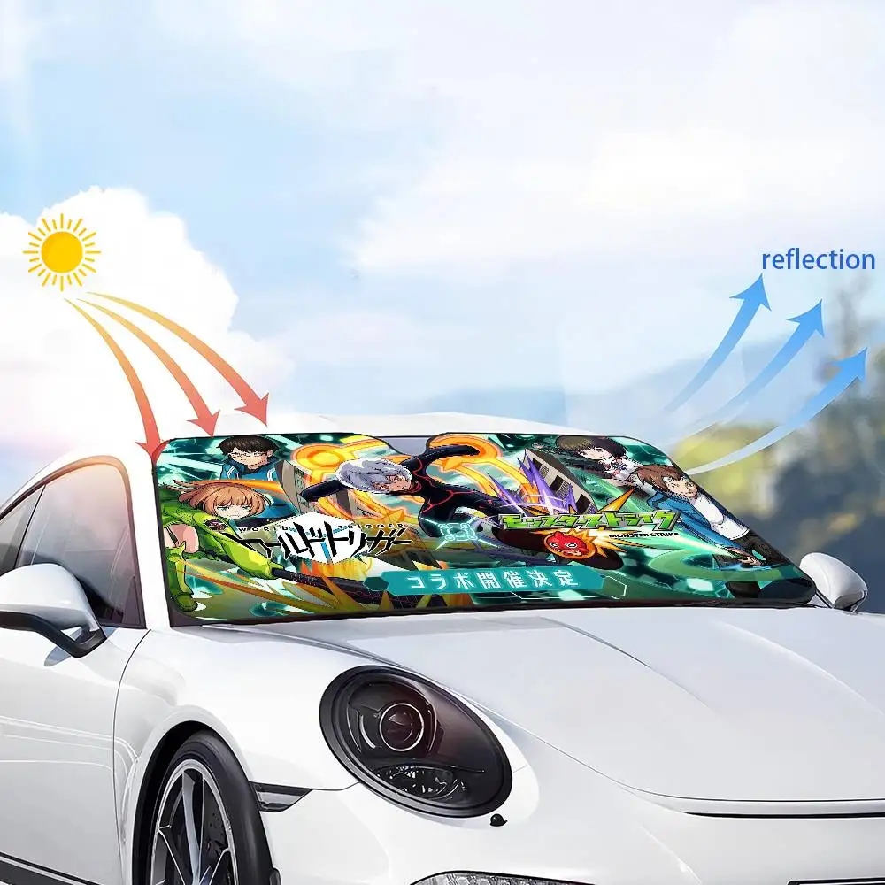 World Trigger Sunshade Sun Shade Shield Blocker Auto Cover Protector Window Visor Universal #4
