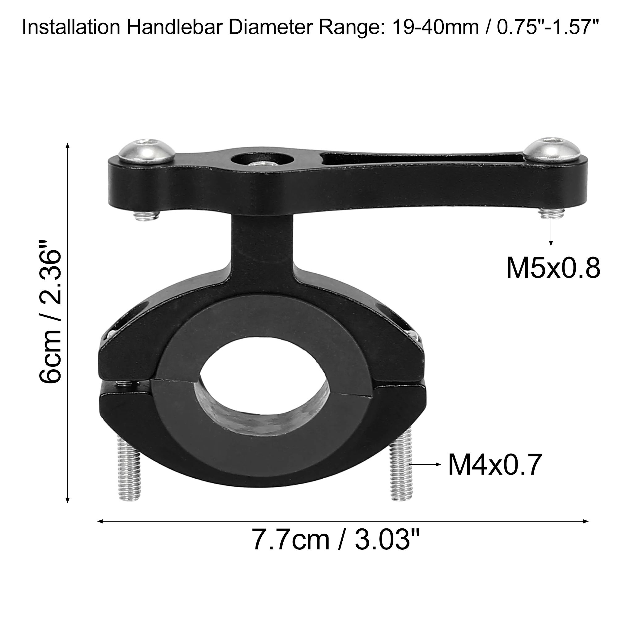 Uxcell Universal Water Bottle Cup Cage Holder Mount Adapter Adjustable Double Screw for Bike Bicycle Handlebar Fork