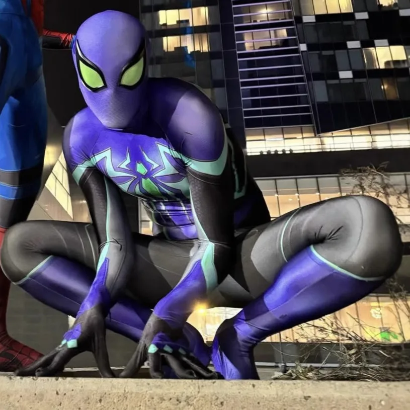 

Костюм Человека-паука Marvel Rival для косплея, 3D-печатный, из спандекса, супергеройский комбинезон Зентай, наряд для вечеринки на Хэллоуин для взрослых