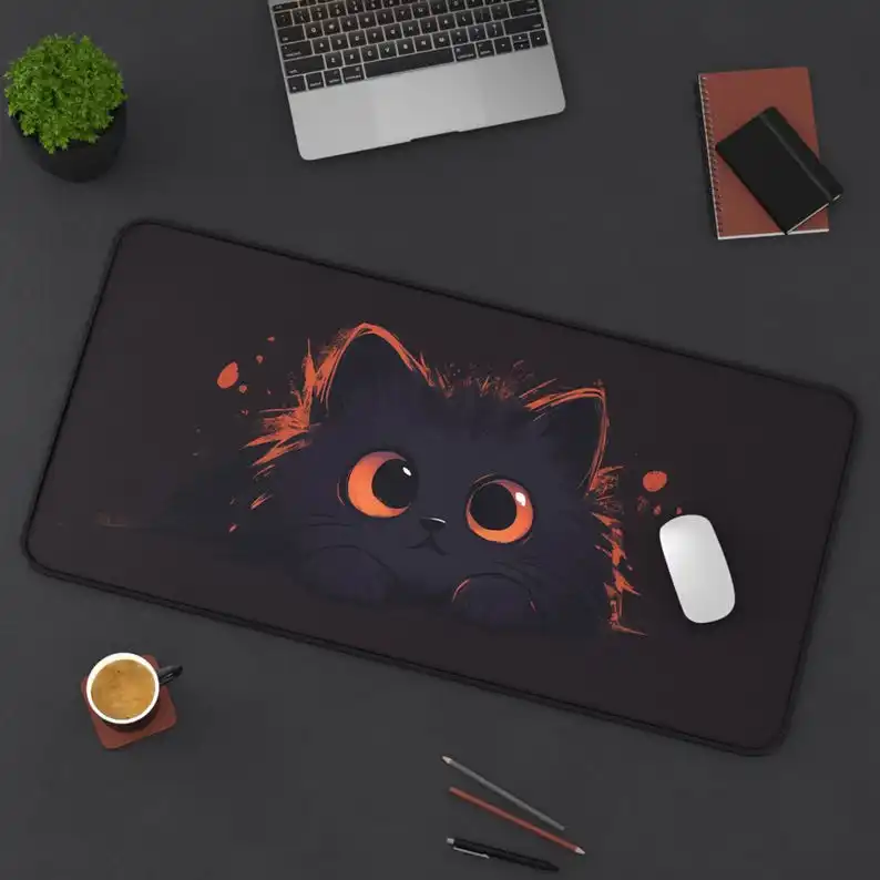 

Cute Cat Pattern Mouse Pad, Non-slip Waterproof Mouse Pad,XXL Office Gaming Desk Decoration Mat, Perfect Gift for Friends.