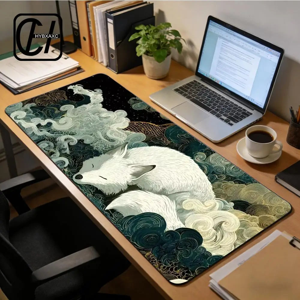 

XAXC Ukiyo-E Japanese Art Magic Party Game Mat Durable Rubber for MTG&TCG Games 35X60cm Mouse Pad Offices Desk Mats Friendly