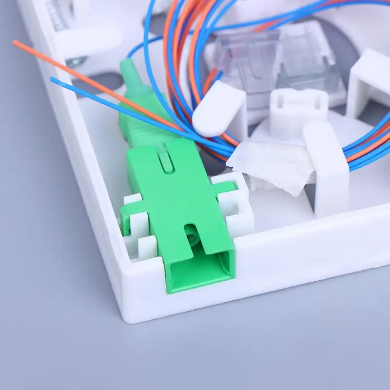 86 Information Panels Fiber Optical Terminal Junction Box Fiber Optic Splice Box SC Adapter LC Adapter 2 Core Fiber Combination