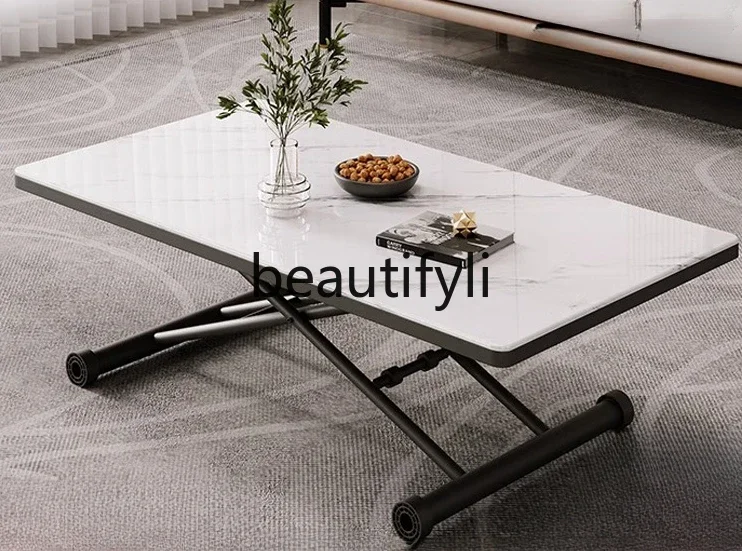 

Ultra-thin folding dining table rectangular dormitory elderly eating coffee table lifted study office book portable table