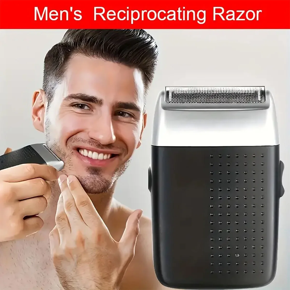 1 men's electric shaver, rechargeable dry and wet foil shaver, men's electric shaver, gift for husband and father