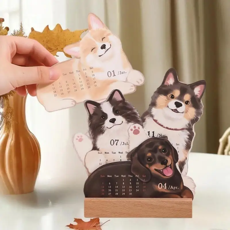 Calendario pianificatore 2026: design simpatico cane gatto per organizzare l'agenda annuale