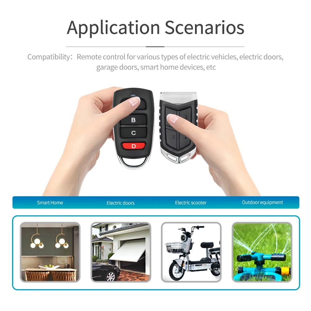 Universal Volle Frequenz 280 MHZ-915 MHZ Kopie Fernbedienung Tor Garage Tür Auto/alarm Verbesserung scrollcode Fernbedienung