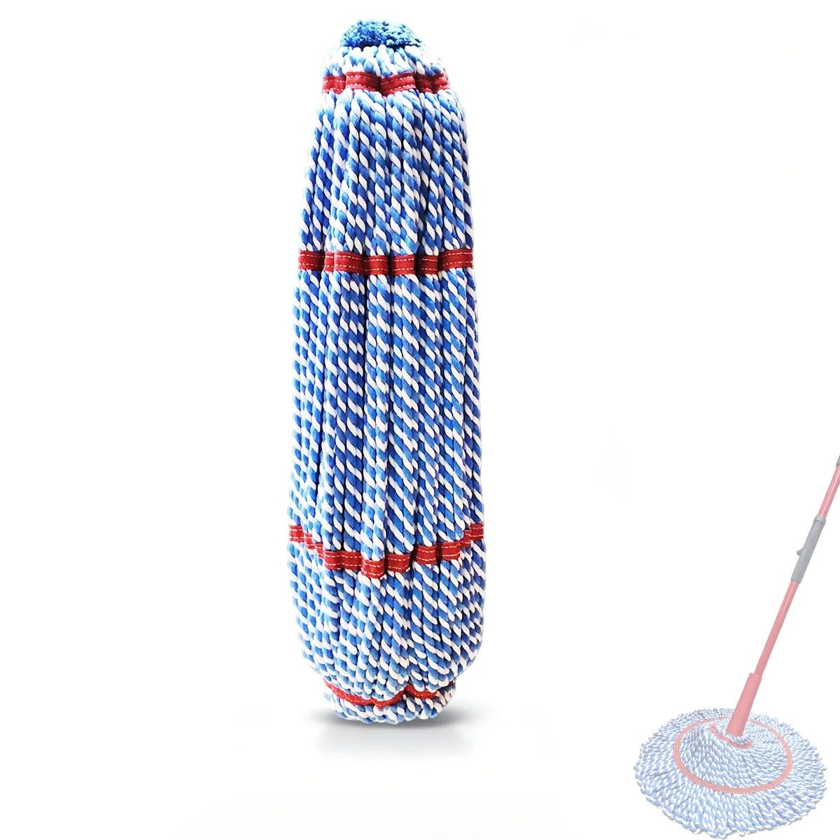 MAX Size Twist Mop Refill, Microfiber Mop Head Replacement Compatible with Vileda/O-Cedar MicroTwist MAX, 1/3Pack