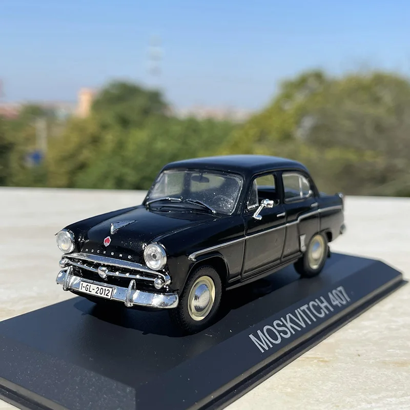 Modèle de voiture en alliage de Simulation Moskvitch 407, échelle 1:43, jouet moulé sous pression, Souvenir de collection, décoration, jouets cadeaux, voitures