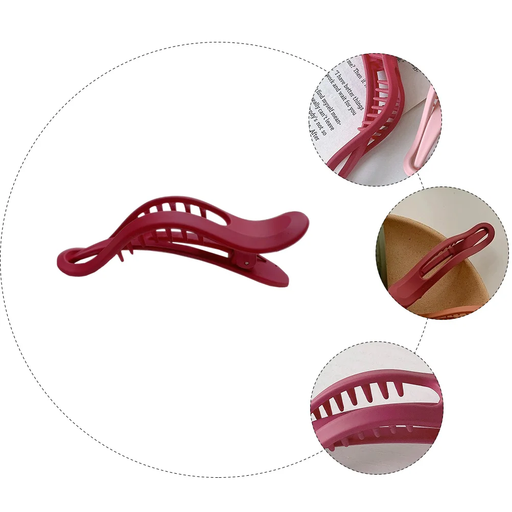 

Hair Clip for Women Large Size Multi Volume Hair Claw ClampHair Clip Bathing Simple Practical Flat Pins Color