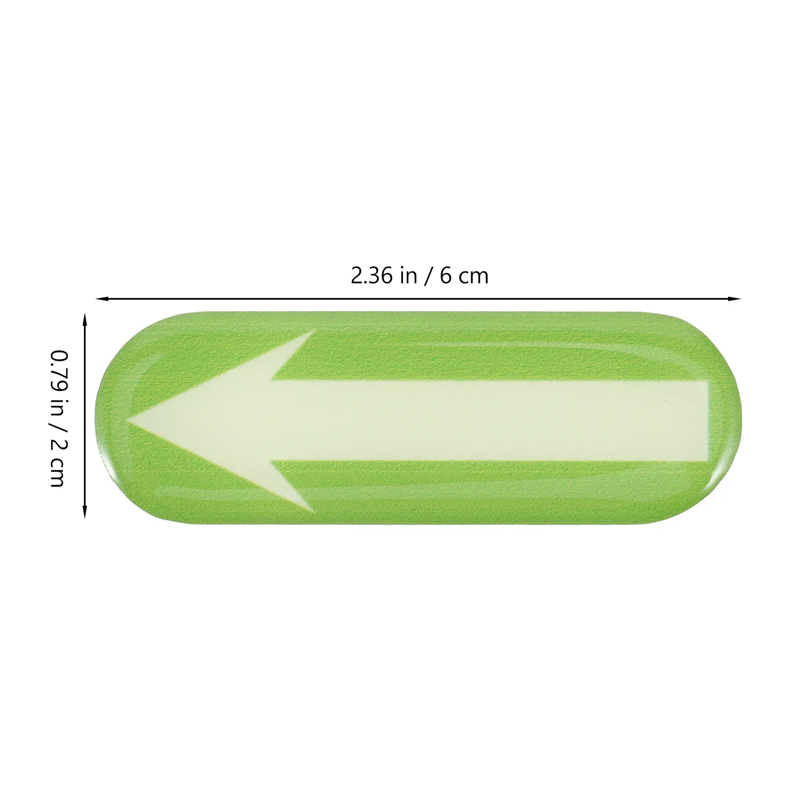 1Pair Arrow Sticker Luminous Night Driving Marking Sticker Directional Adhesive Sign Positioning Safe Assistance