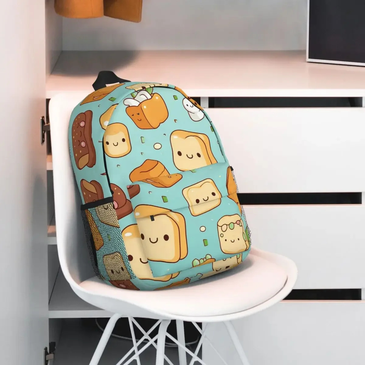 Mochilas de pan Kawaii para adolescentes, mochilas escolares informales para niños, mochila de viaje, bolso de hombro de gran capacidad