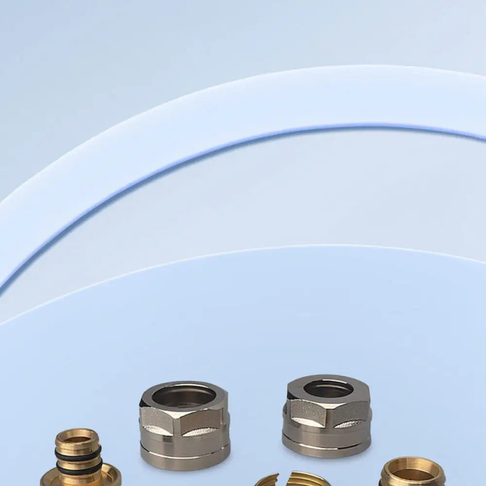 Robust Copper Manifold Adapter Underfloor Heating Pipe Connector High Capacity Plumbing Fitting Threaded Water Joint