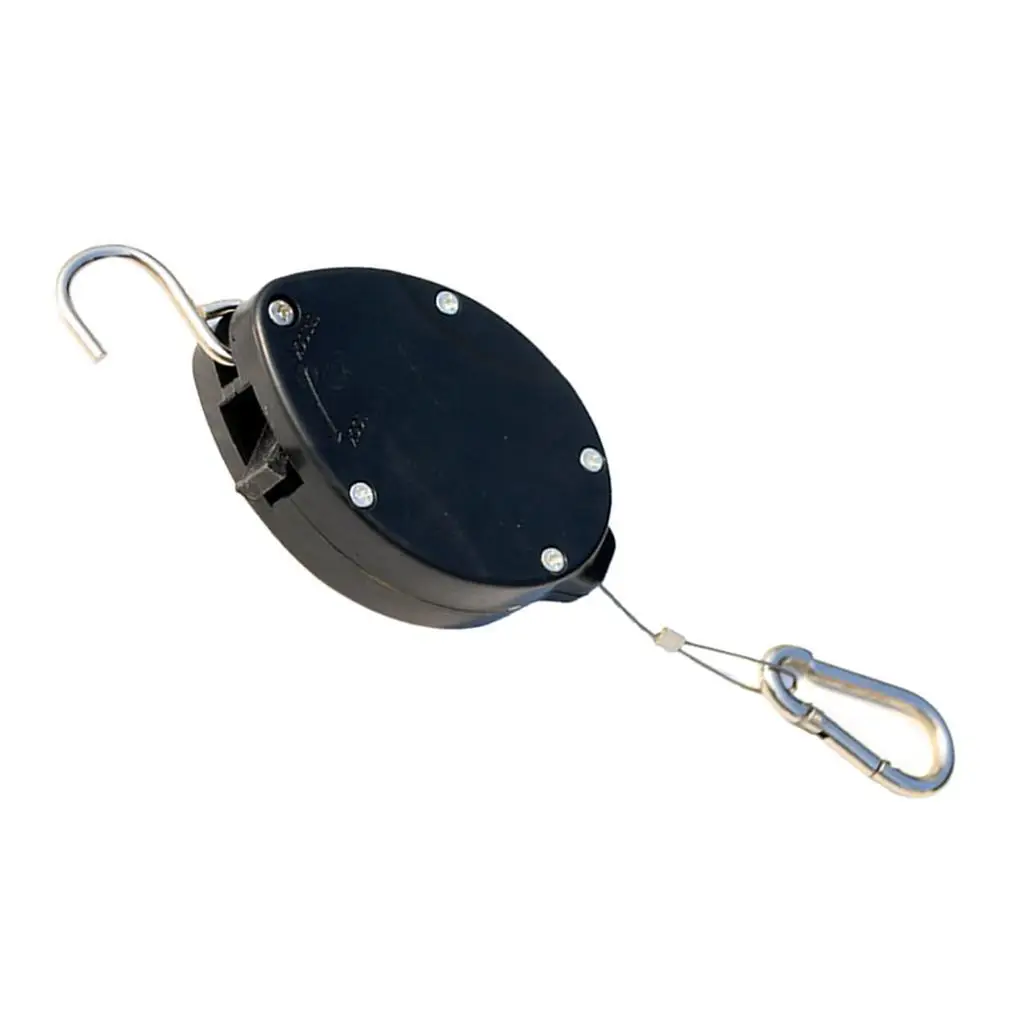 Pulley Hook for Plants Stainless Steel Retractable System for Hanging Planter Pots and Flower Pot