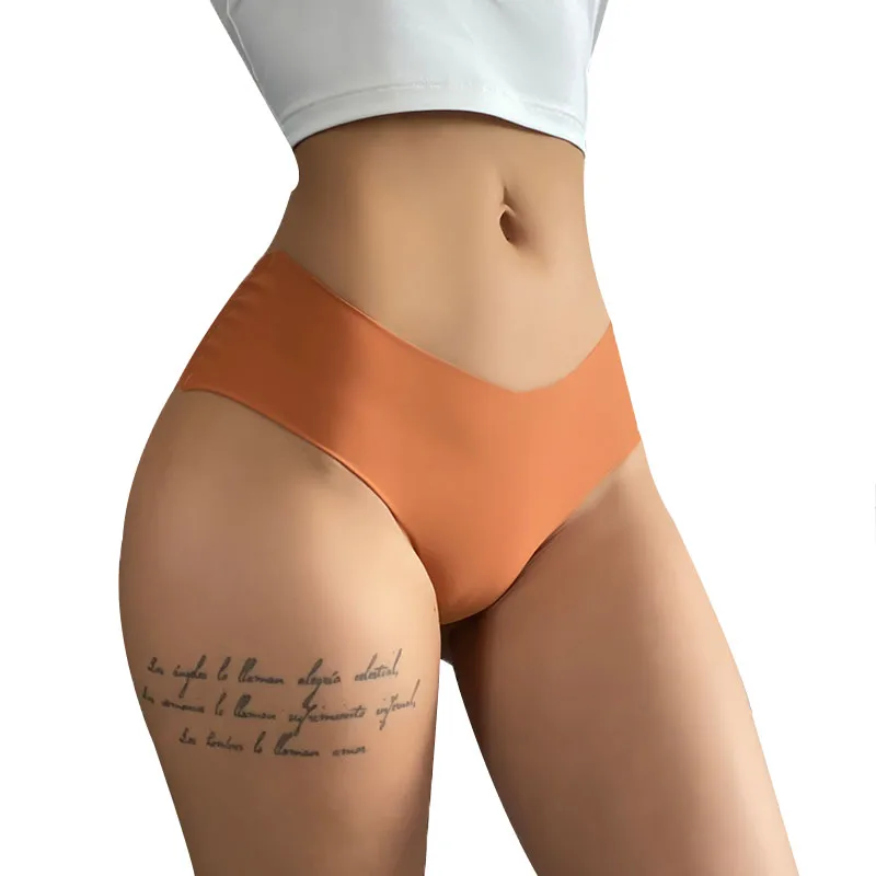 3Pcs/set Seamless Panties for Women Ice Silk Low Waist Stretchy Underwear Fitness Sports Lingerie Sexy Female Underwear