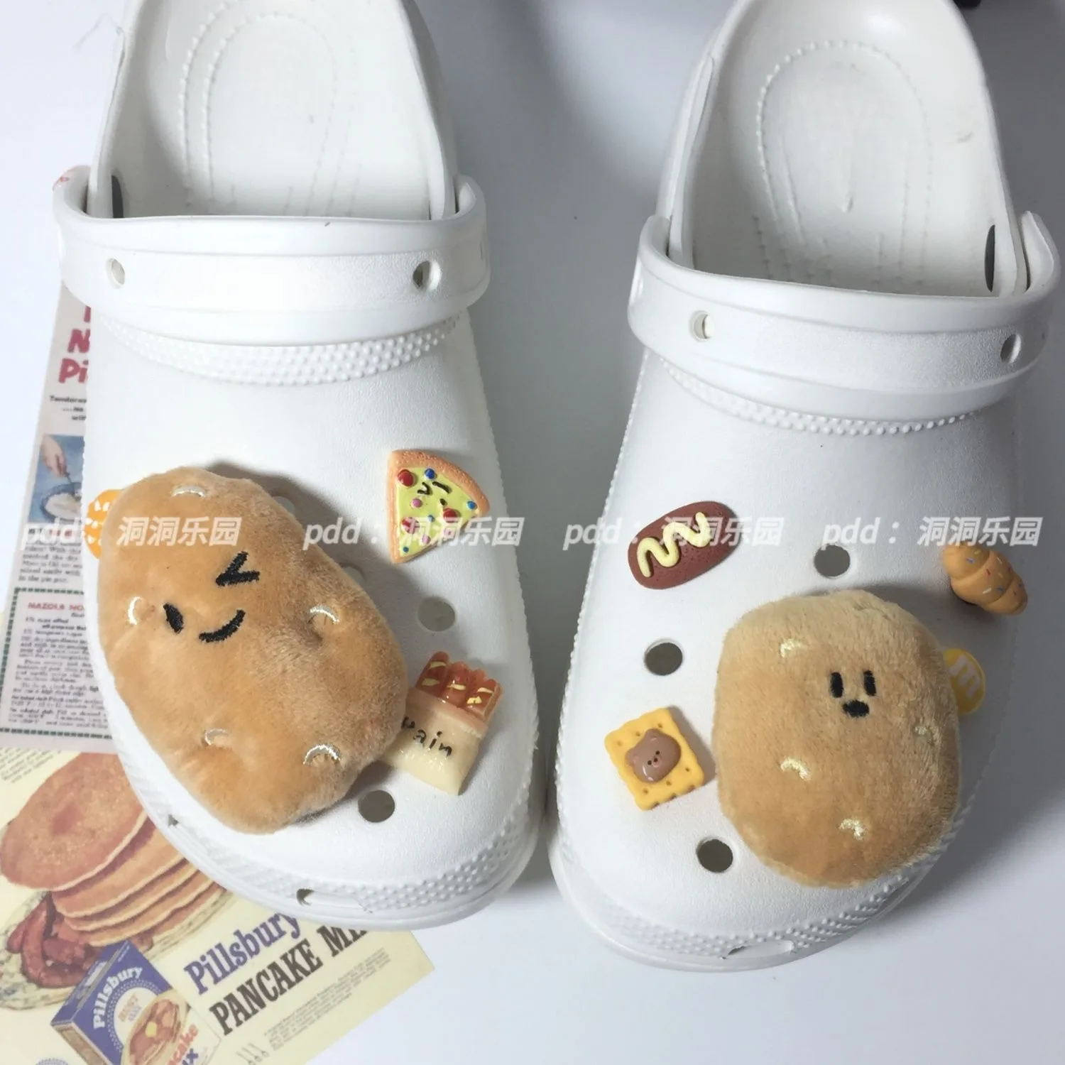 

Plush Potato Series Charms for Crocs Cute Shoe Accessories Lovely Adornment for Clogs Sandals Ins Popular Footwear Decoration