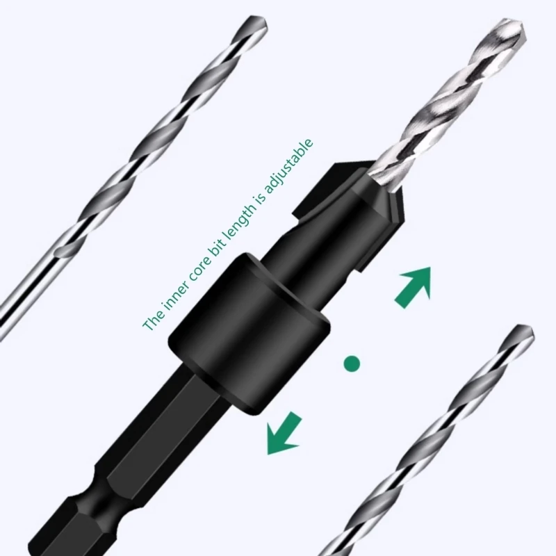 dwan Countersink ดอกสว่าน Bit งานไม้ Counterbore Hole เจาะ Bits ปรับความลึก