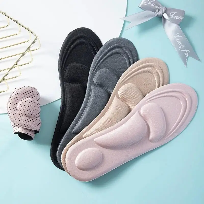 4D-Memory-Schaum-Orthopädische Einlegesohlen für Schuhe, für Damen und Herren, bei Plattfüßen, zur Unterstützung des Fußgewölbes, mit Massagefunktion, bei Plantarfasziitis, Sport-Einlegesohle. – Detail 2