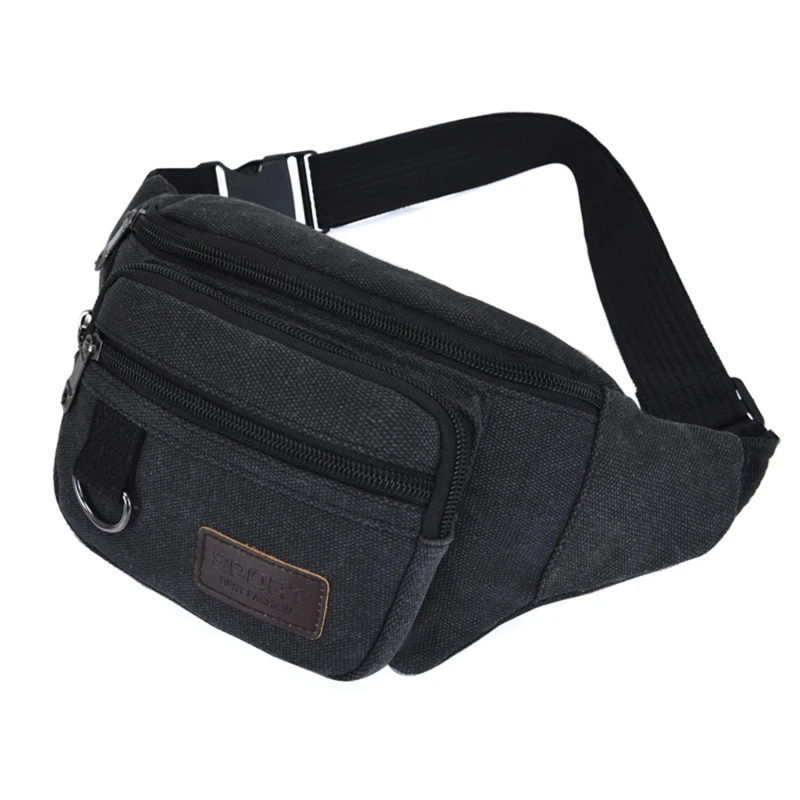 Men's Waist Bag Large Capacity Casual Phone Wallet Multi-functional Shoulder Pouch For Sports Travel Cycling view 4