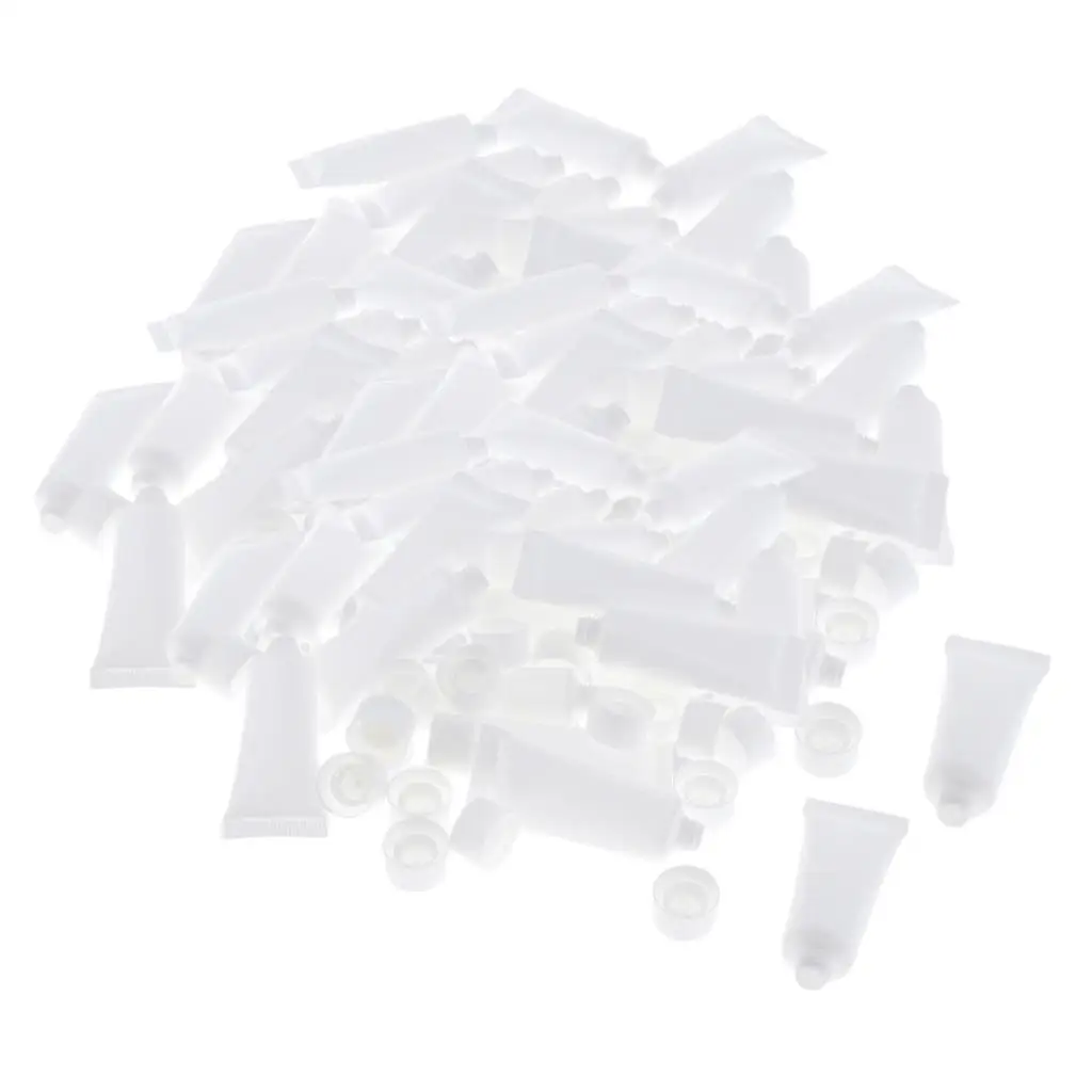 Lots 80x Soft Plastic Hand Cream Squeeze Tubes Balm Shampoo Bottles Vials