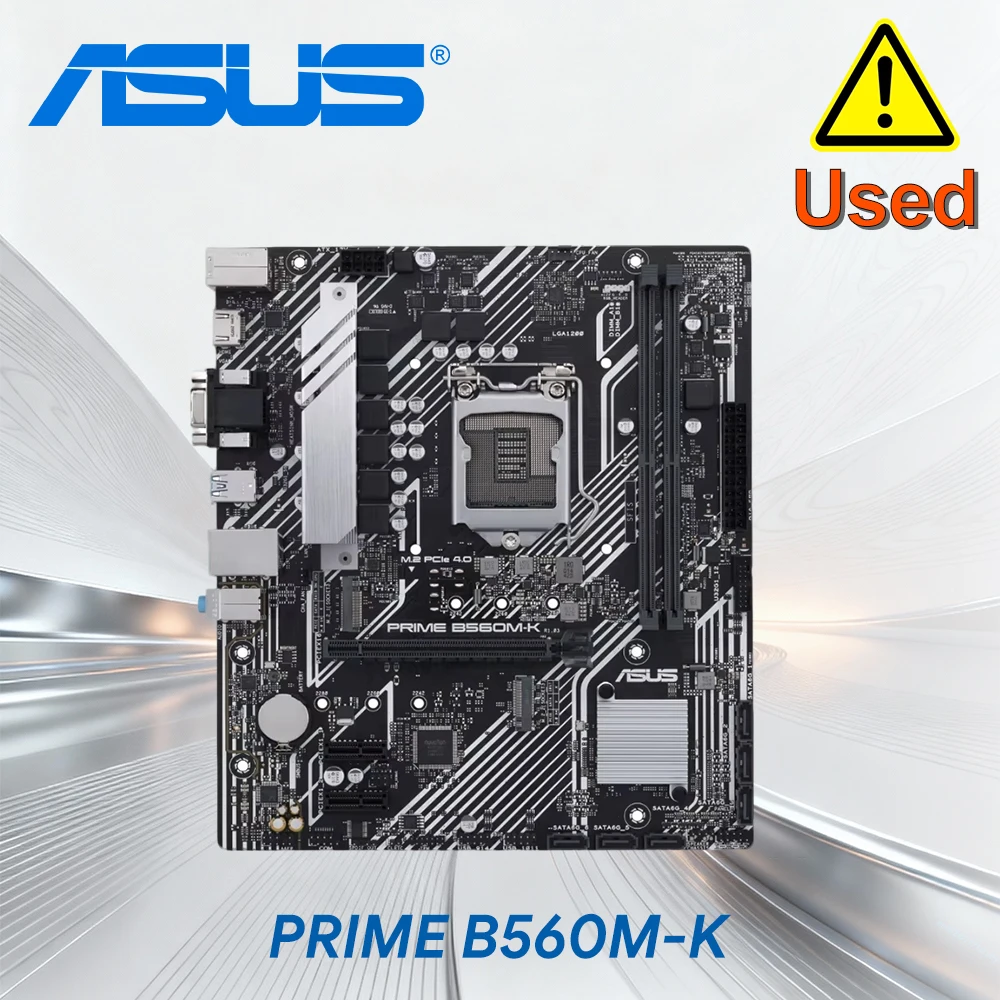 ASUS PRIME B560M-K LGA 1200 Intel B560 Micro ATX Motherboard - SATA 6Gb/s Support for 11th And 12th Generation Intel Core Proces