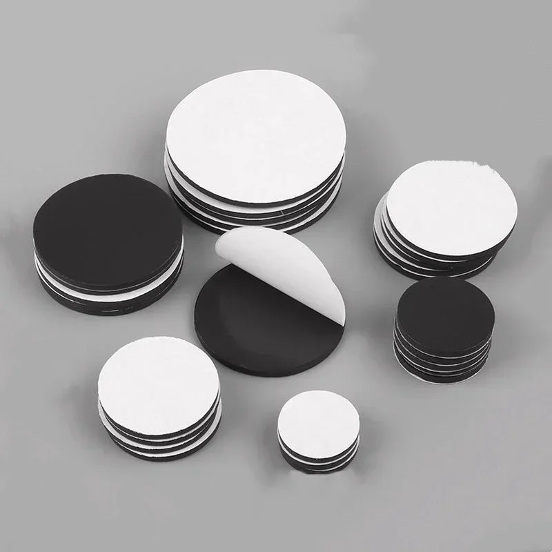 Magnetic Sheets Round Self Adhesive Magnet 20/25/30/35/40mm Disc Magnets Round Rubber Soft Magnetic Sheet DIY Craft Fridge Decor