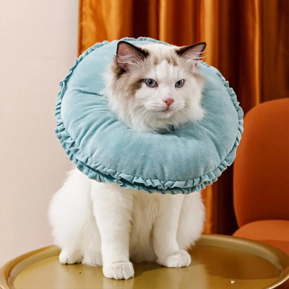 Cat Recovery Cone Friendly To Skin Non Irritating Kit Collar Soft Adjustable Pet Surgery Wound Collar