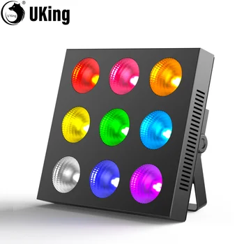 U'king 9-cob מטריקס par אורות 9 x12w rgbw leds Dmx הבמה אורות מסיבה אורות עבור Dj קונצרט מסיבת ריקודים מועדון לילה ריקודים