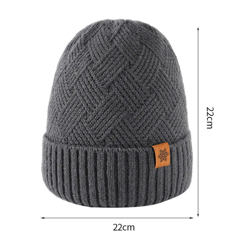 مجموعة واحدة من قبعة محبوكة مبطنة بالصوف للشتاء الدافئ والناعم والأوشحة وقفازات شاشة تعمل باللمس مجموعة مكونة من 3 قطع، مثالية لتدفئة الأذن والرقبة
